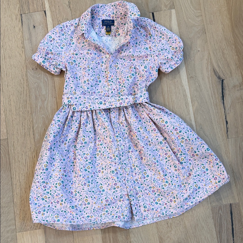 Ralph Lauren Pink Floral Kids Dress Jean